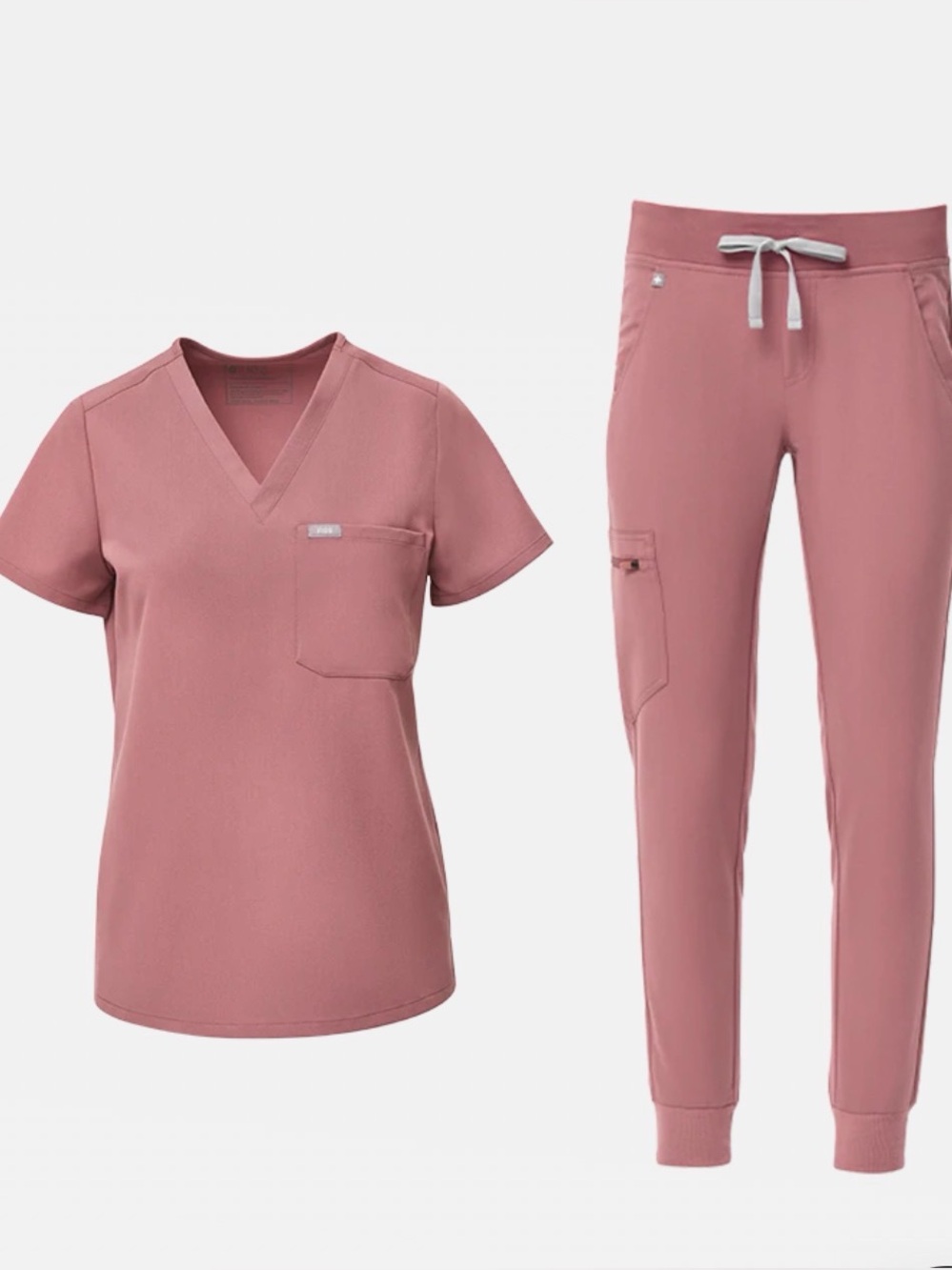 FIGS MATCHING SCRUB SET IN MAUVE
